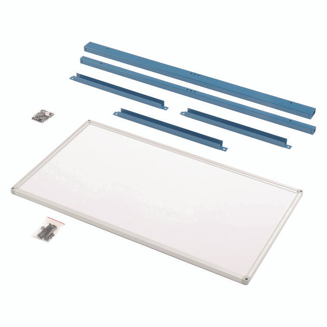 GLOBAL INDUSTRIAL 319178BL Workbench Whiteboard Panel Kit, Steel/Aluminum, 48"