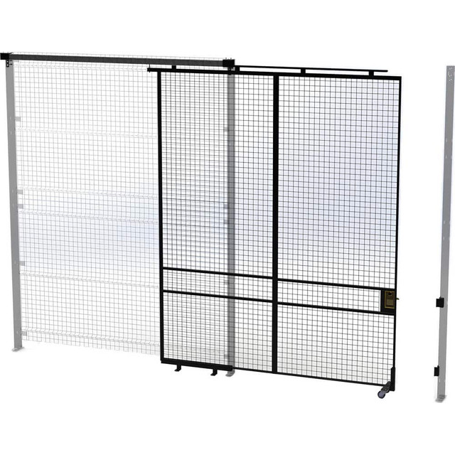 Husky Rack & Wire V590810 Temporary Structure Partitions; Overall Height: 120in ; Width (Inch): 94 ; Overall Depth: 1.5in ; Construction: Welded ; Material: Steel ; Color: Black