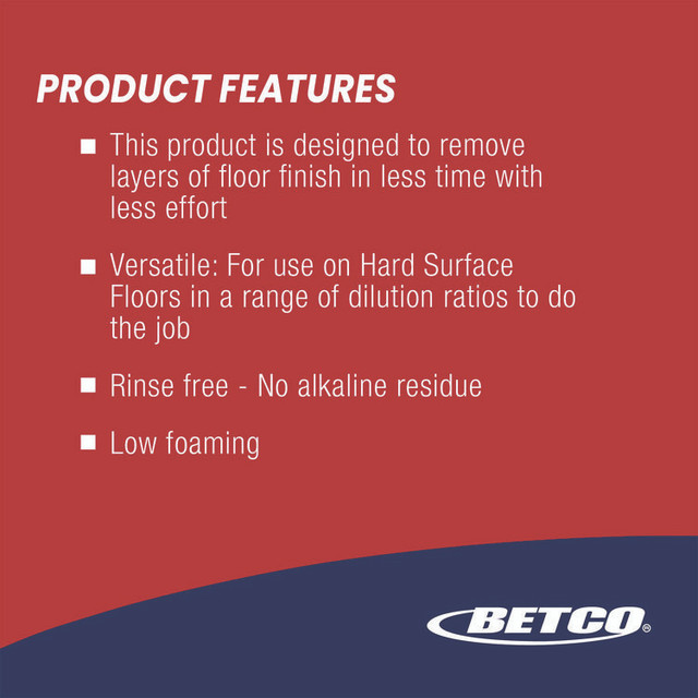 BETCO CORPORATION 154B500 Ax-it Plus Floor Stripper, 5 gal Bag-in-Box