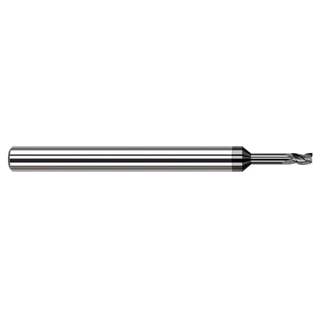 Harvey Tool 33255-C4 Square End Mill: 0.055'' Dia, 0.083'' LOC, 1/8'' Shank Dia, 2-1/2'' OAL, 3 Flutes, Solid Carbide