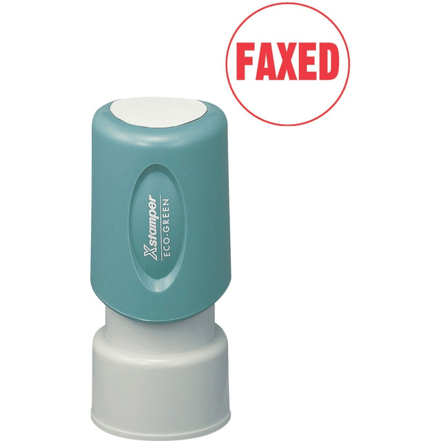 SHACHIHATA INC., (USA) 11409 Xstamper Pre-Inked FAXED Stamp, 65% Recycled, 100000 Impression, Red