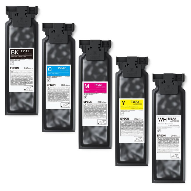 EPSON AMERICA, INC. T55A420 T55A420 (T55A) UltraChrome DG2 Ink, 250 mL, Yellow