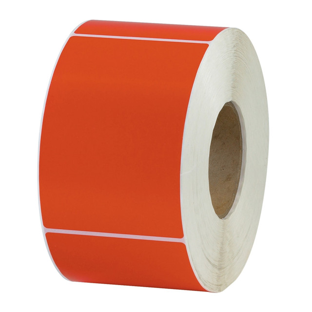 B O X MANAGEMENT, INC. THL130RD Partners Brand Color Thermal Transfer Labels, THL130RD, Rectangle, 4in x 6in, Red, 1,000 Labels Per Roll, Pack Of 4 Rolls B O X MANAGEMENT, INC. THL130RD Partners Brand Color Thermal Transfer Labels, THL130RD, Rectangle, 4in x 6in, Red, 1,000 Labels Per Roll, Pack Of 4 Rolls