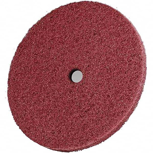 3M Deburring Disc: 8" Dia, 1-1/4" Hole, Medium Grade, 7100020232