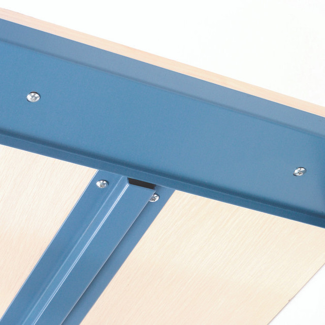 GLOBAL INDUSTRIAL 606795 Industrial Workbench Bench-in-a-Box, 3,000 lbs, 60 x 30 x 29.75 to 36.75, Blue