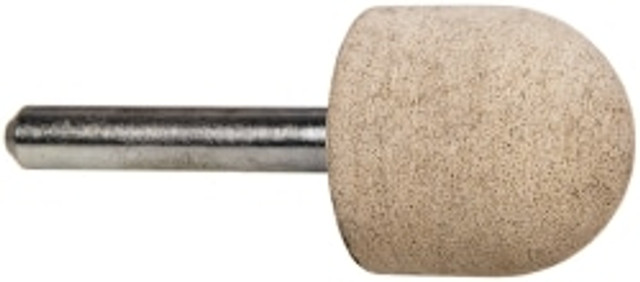 Cratex A21A120CXG 1/4 Mounted Point: 1" Thick, 1/4" Shank Dia, A21, 120 Grit, Fine