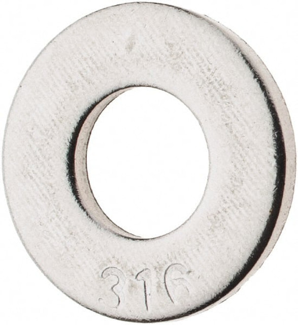 Value Collection C24656 1/4" Screw SAE Flat Washer: Grade 316 Stainless Steel
