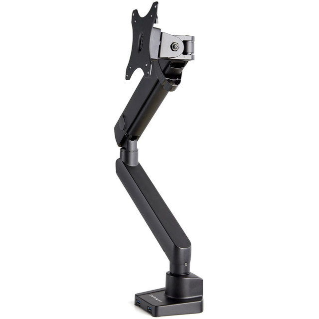 STARTECH.COM ARMSLIM2USB3  Desk Mount Monitor Arm with 2x USB 3.0 ports - Slim Full Motion Single Monitor VESA Mount up to 34in Display - C-Clamp/Grommet