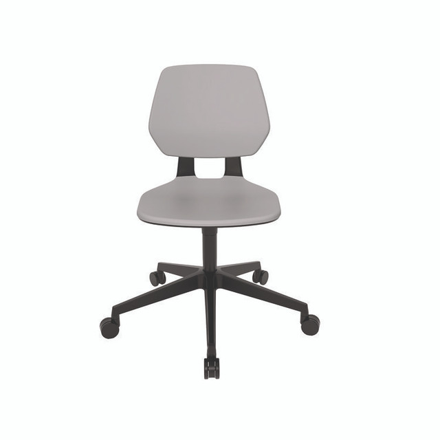 SAFCO PRODUCTS 7825GR Commute Task Chair, Supports Up to 275 lbs, 18.25" to 22.25" Seat Height, Gray Seat, Gray Back, Black Base