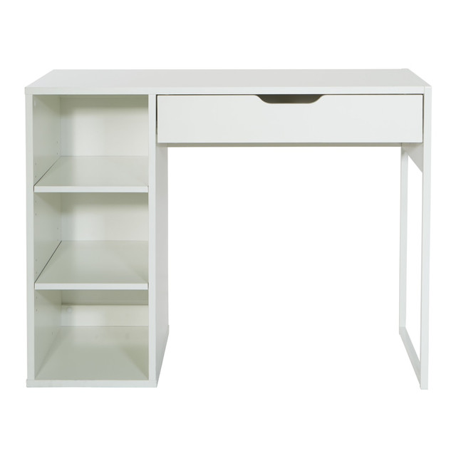 OFFICE STAR PRODUCTS RV938-WH Office Star Ravel 40inW Computer Desk, White OFFICE STAR PRODUCTS RV938-WH Office Star Ravel 40inW Computer Desk, White