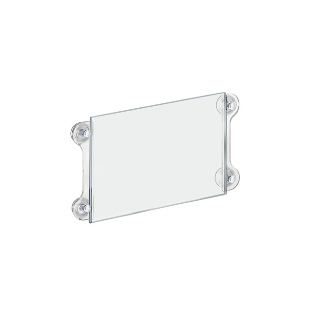 AZAR DISPLAYS 106615 Window/Door Sign Holder Frame with Suction Cups 11ft"W x 8.5ft"H, Clear, Pack Of 2 AZAR DISPLAYS 106615 Window/Door Sign Holder Frame with Suction Cups 11ft"W x 8.5ft"H, Clear, Pack Of 2