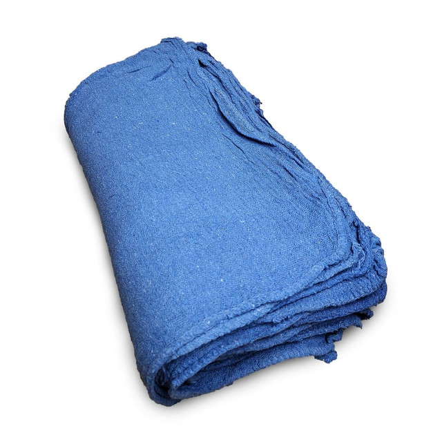 R&R TEXTILE MILLS INC 21811-12500 Pro-Clean Basics Industrial-Grade Shop Towels, 10in x 12in, Blue, Pack Of 12,500 Towels