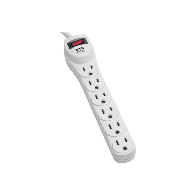 TRIPP LITE TLP602  Surge Protector Power Strip 120V 6 Outlet 2ft Cord 180 Joule - Surge protector - AC 120 V - output connectors: 6 - for P/N: CLAMPUSBLK, CLAMPUSW