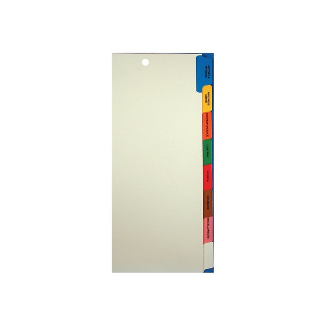 TABBIES DIV 54505 Tabbies 8 Side-Tab Medical Chart Index Set, 9in x 11in, Box Of 40 TABBIES DIV 54505 Tabbies 8 Side-Tab Medical Chart Index Set, 9in x 11in, Box Of 40