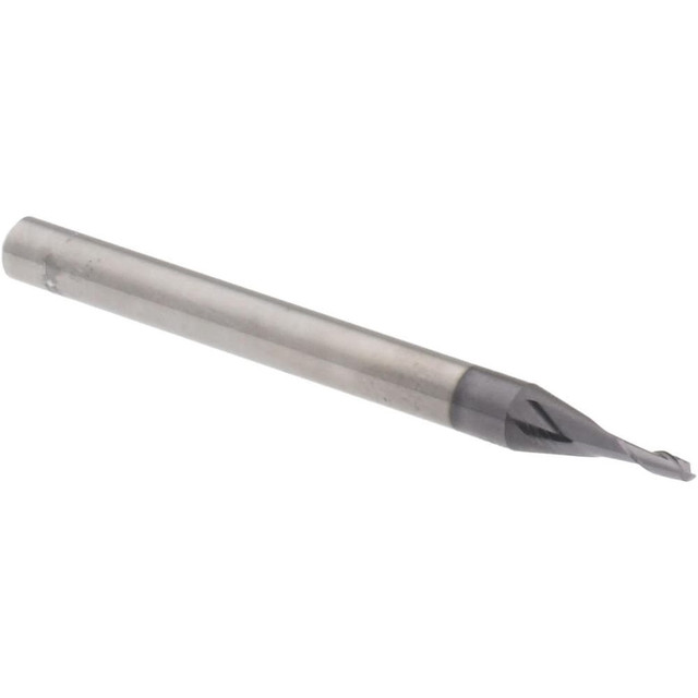 Accupro 14796913 Square End Mill: 0.045" Dia, 0.135" LOC, 2 Flutes, Solid Carbide