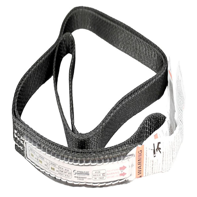 Stren-Flex EN1-902ME-16 Endless Sling: 2" Wide, 16' Long, 6,200 lb Vertical, 4,960 lb Choker, 12,400 lb Basket, Nylon