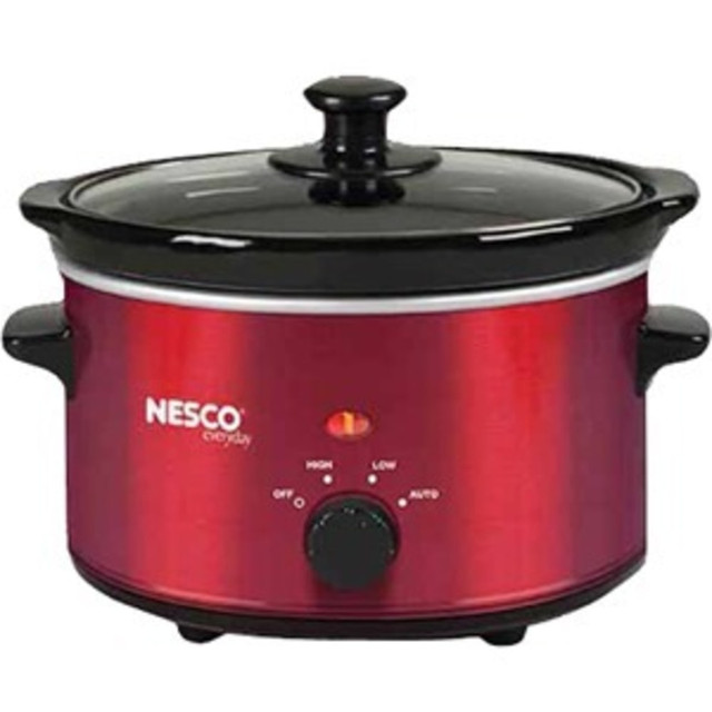 METAL WARE CORP. SC-150R Nesco 1.5 Quart Slow Cooker (Metalic Red) - 120 W1.50 quart - Metallic Red METAL WARE CORP. SC-150R Nesco 1.5 Quart Slow Cooker (Metalic Red) - 120 W1.50 quart - Metallic Red