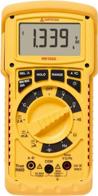 Amprobe HD160C CAT IV, Auto Ranging Digital Manual Ranging & True RMS Multimeter: 1,000 VAC, 1,500 VDC