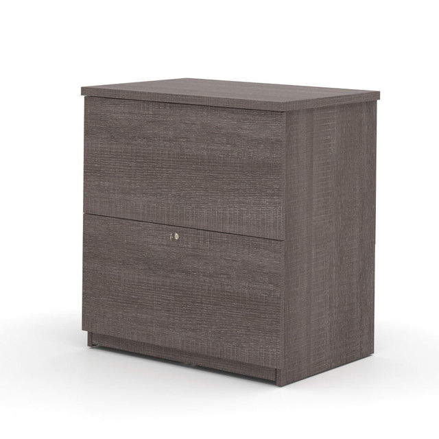 BESTAR INC. 65635-2147 Bestar Universel 28-7/16inW x 19-5/8inD Lateral 2-Drawer File Cabinet, Bark Gray