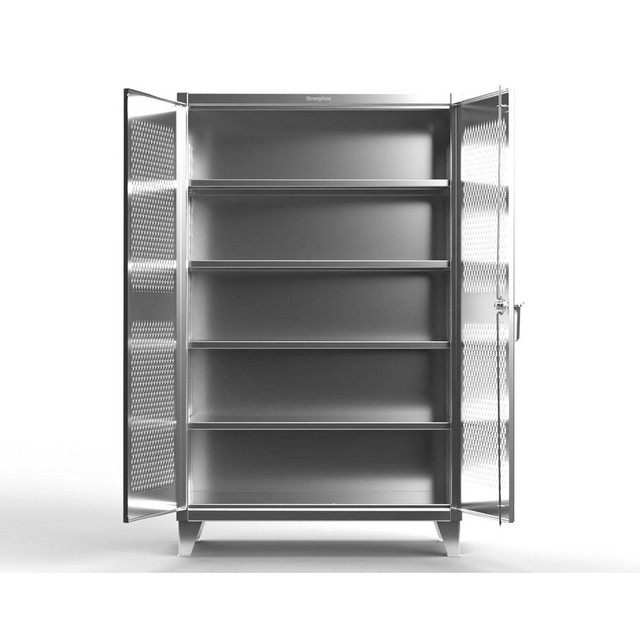 Strong Hold 36-V-244SS Storage Cabinets; Cabinet Type: Extreme Duty ; Cabinet Material: Stainless Steel ; Width (Inch): 36in ; Depth (Inch): 24in ; Cabinet Door Style: Ventilated ; Height (Inch): 78in