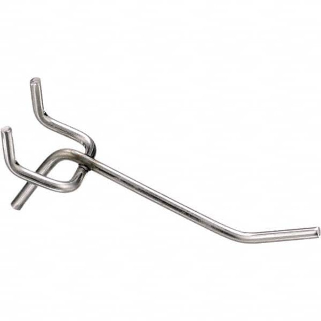 Marlin Steel Wire Products 00363065-14 Pegboard Hooks; Hook Type: Single Vertical End Hook ; Material: 304 Stainless Steel ; Finish: Zinc-Plated ; Overall Width: 1.19; 30.23 ; Overall Height: 25.4