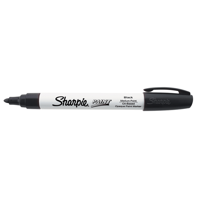 SANFORD LP 35549 Sharpie Paint Marker, Bullet Point, Black