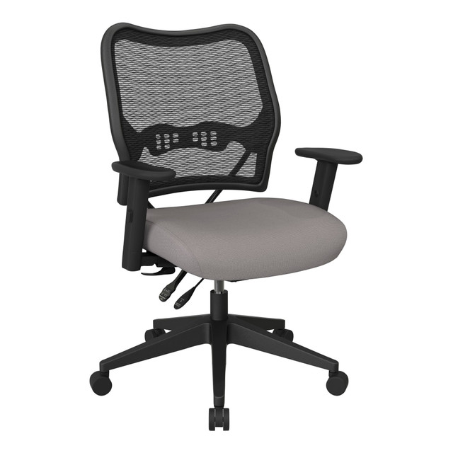 OFFICE STAR PRODUCTS 13-37N9WA-5811 Office Star Deluxe Ergonomic Fabric AirGrid Back Executive Office Chair, Steel