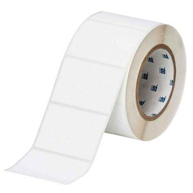 Brady 67103 Label Maker Label: White, Polyester, 1,000 per Roll