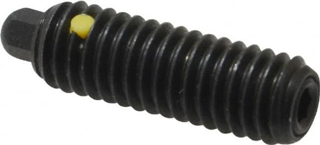 Vlier H59N Threaded Spring Plunger: 3/8-16, 1-1/8" Thread Length, 3/16" Projection