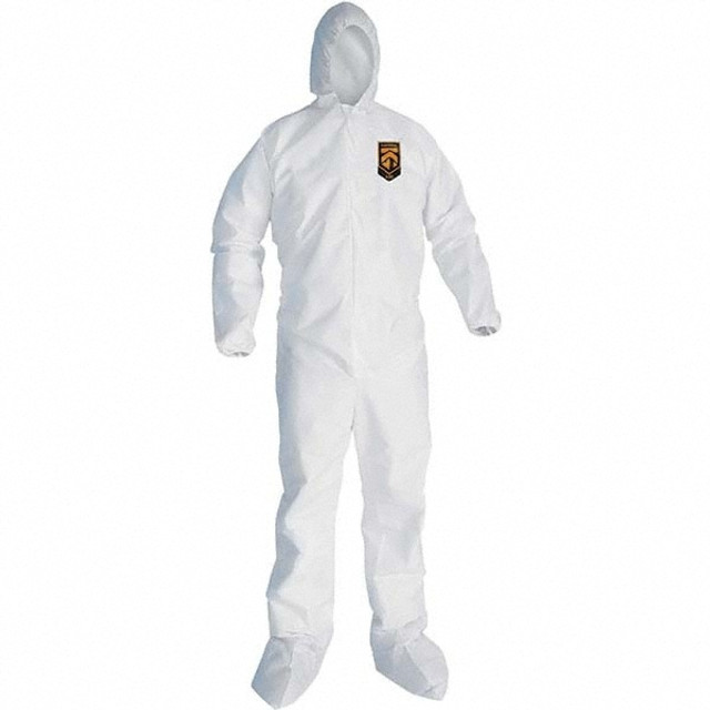 KleenGuard 30908 Disposable Coveralls: Size Small, SMS, Zipper Closure