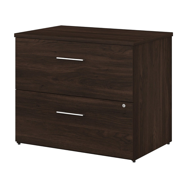 BUSH INDUSTRIES INC. OFF136BWSU Bush Business Furniture Office 500 35-2/3inW x 23-1/3inD Lateral 2-Drawer File Cabinet, Black Walnut, Standard Delivery - Partially Assembled BUSH INDUSTRIES INC. OFF136BWSU Bush Business Furniture Office 500 35-2/3inW x 23-1/3inD Lateral 2-Drawer File Cabinet, Black Walnut, Standard Delivery - Partially Assembled