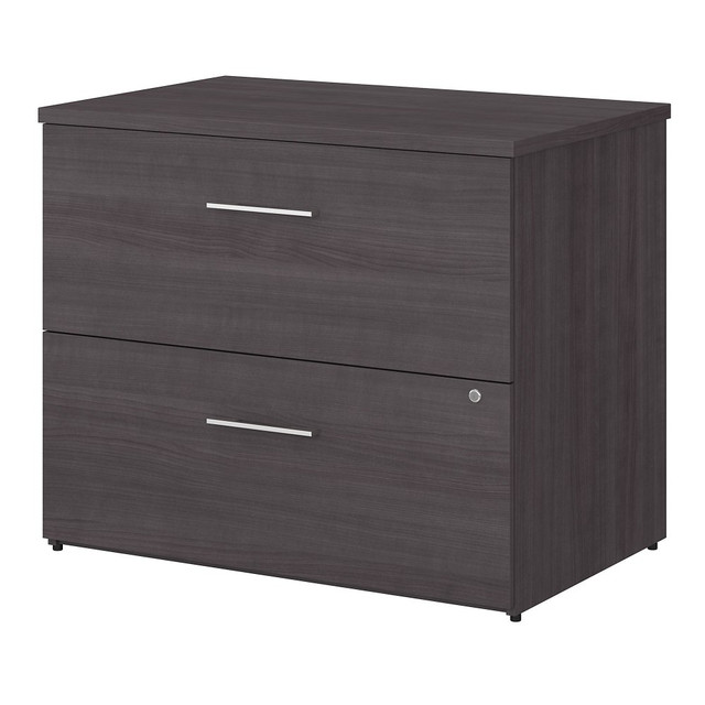 BUSH INDUSTRIES INC. OFF136SGSU Bush Business Furniture Office 500 35-2/3inW x 23-1/3inD Lateral 2-Drawer File Cabinet, Storm Gray, Standard Delivery - Partially Assembled BUSH INDUSTRIES INC. OFF136SGSU Bush Business Furniture Office 500 35-2/3inW x 23-1/3inD Lateral 2-Drawer File Cabinet, Storm Gray, Standard Delivery - Partially Assembled
