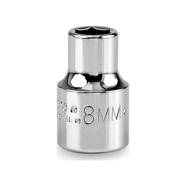 Proto J5208MH Hand Socket: 8 mm Socket, 6-Point