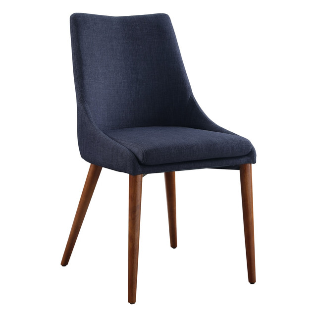 OFFICE STAR PRODUCTS PAM2-M19 Office Star Palmer Fabric Dining Accent Chairs, Navy, Pack Of 2 Chairs