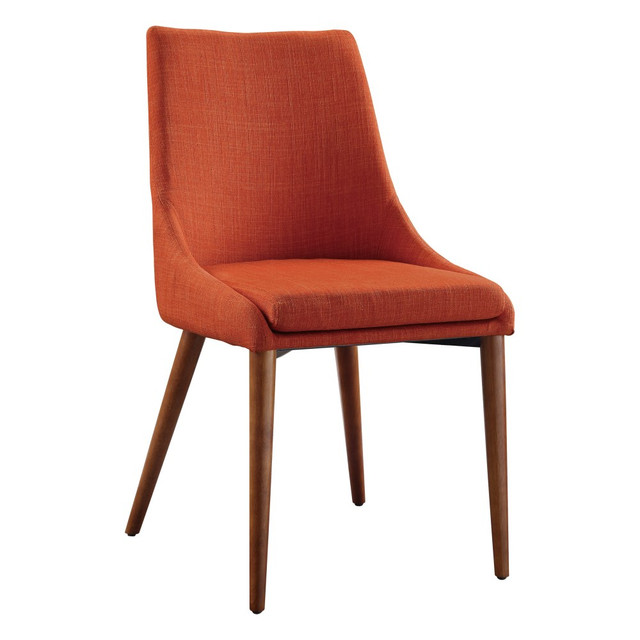 OFFICE STAR PRODUCTS PAM2-M5 Office Star Palmer Fabric Dining Accent Chairs, Tangerine, Pack Of 2 Chairs