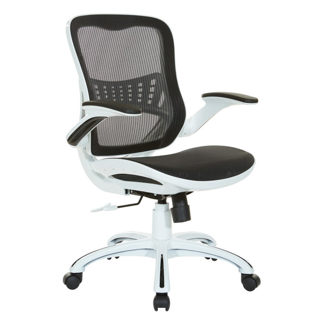 OFFICE STAR PRODUCTS Office Star RLY26-BK  Riley Ergonomic Mesh Mid-Back Office Chair, Black