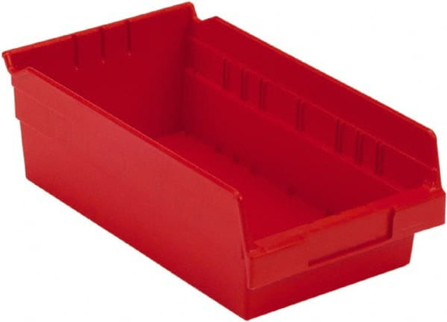 LEWISBins+ SB126-4SE RED Plastic Hopper Shelf Bin: Red