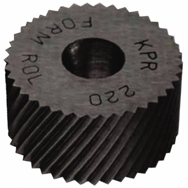 MSC BPRX450 Standard Knurl Wheel: 5/16" Dia, 70 ° Tooth Angle, 50 TPI, Diagonal, Cobalt