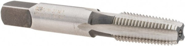 Union Butterfield 6006824 Standard Pipe Tap: 1/16-27, NPT, Semi Bottoming, 4 Flutes, High Speed Steel, Bright/Uncoated