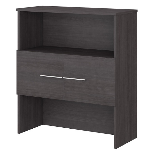 BUSH INDUSTRIES INC. Bush Business Furniture OFH136SG  Office 500 41inH Bookcase Hutch, Storm Gray, Standard Delivery