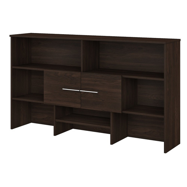 BUSH INDUSTRIES INC. OFH172BWK Bush Business Furniture Office 500 72inW Desk Hutch, Black Walnut, Standard Delivery
