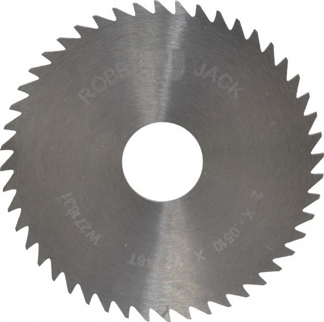 RobbJack C20-0510-16-48 Slitting & Slotting Saw: 2" Dia, 0.051" Thick, 48 Teeth, Solid Carbide