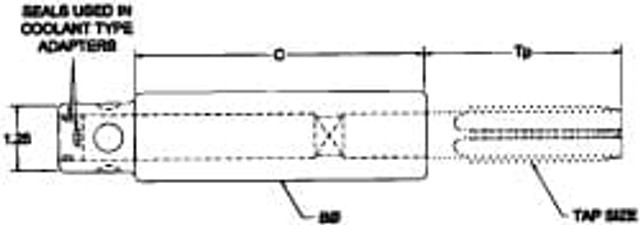 Parlec 7717CG-3-100 Tapping Adapter: 1" Pipe