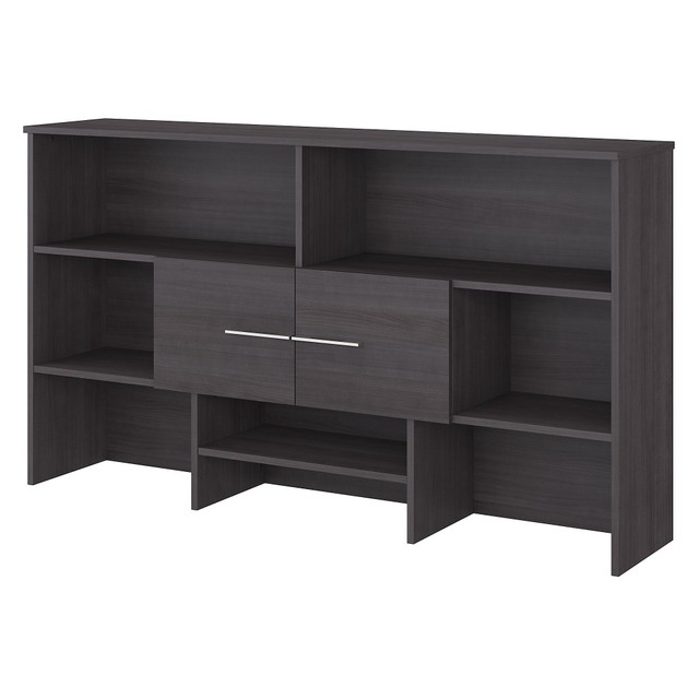 BUSH INDUSTRIES INC. OFH172SGK Bush Business Furniture Office 500 72inW Desk Hutch, Storm Gray, Standard Delivery BUSH INDUSTRIES INC. OFH172SGK Bush Business Furniture Office 500 72inW Desk Hutch, Storm Gray, Standard Delivery