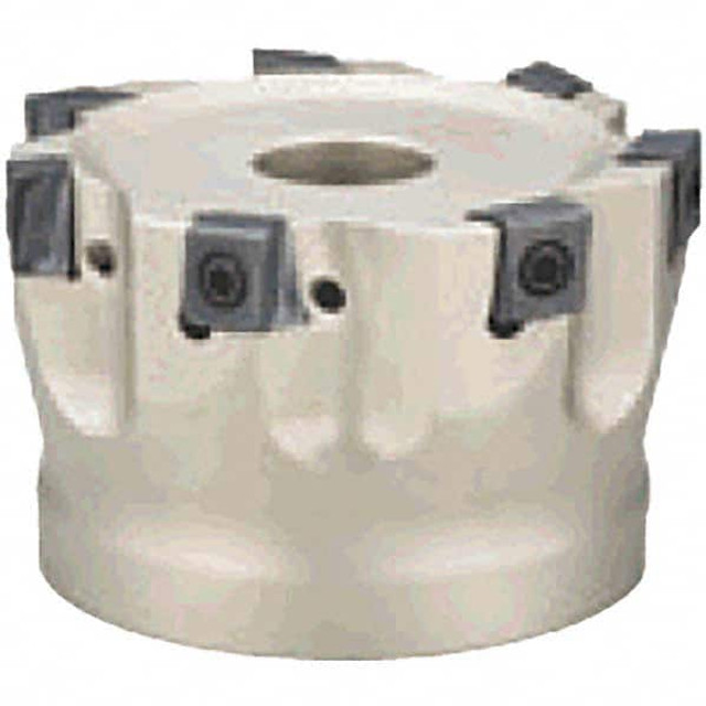 Tungaloy 6892298 4" Cut Diam, 1-1/2" Arbor Hole Diam, 0.38" Max Depth, Indexable Square-Shoulder Face Mill