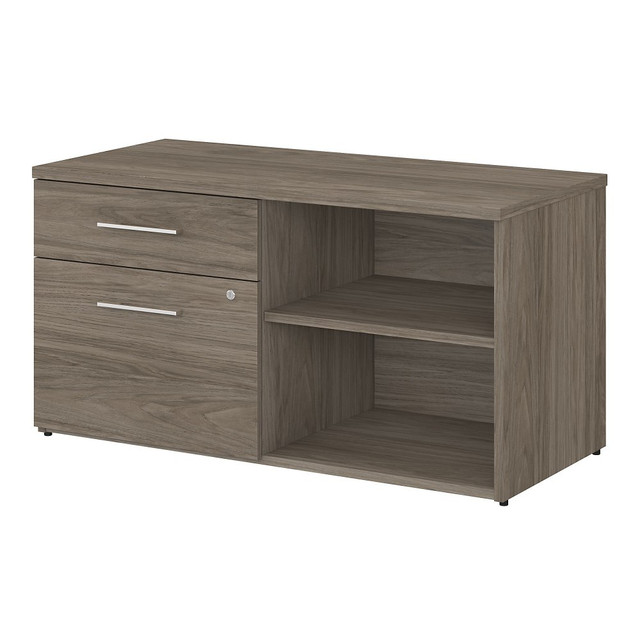 BUSH INDUSTRIES INC. OFS145MH Bush Business Furniture Office 500 Low Storage Cabinet With Drawers And Shelves, Modern Hickory, Standard Delivery BUSH INDUSTRIES INC. OFS145MH Bush Business Furniture Office 500 Low Storage Cabinet With Drawers And Shelves, Modern Hickory, Standard Delivery
