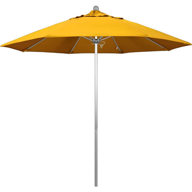 California Umbrella 194061626788 Patio Umbrellas; Fabric Color: Yellow ; Base Included: No ; Fade Resistant: Yes ; Diameter (Feet): 9 ; Canopy Fabric: Pacifica