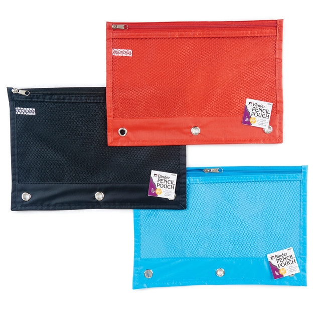 CHARLES LEONARD INC. CHL76330ST Charles Leonard Pencil Pouches, 10in x 7in, Assorted Colors, Pack Of 24 Pouches CHARLES LEONARD INC. CHL76330ST Charles Leonard Pencil Pouches, 10in x 7in, Assorted Colors, Pack Of 24 Pouches