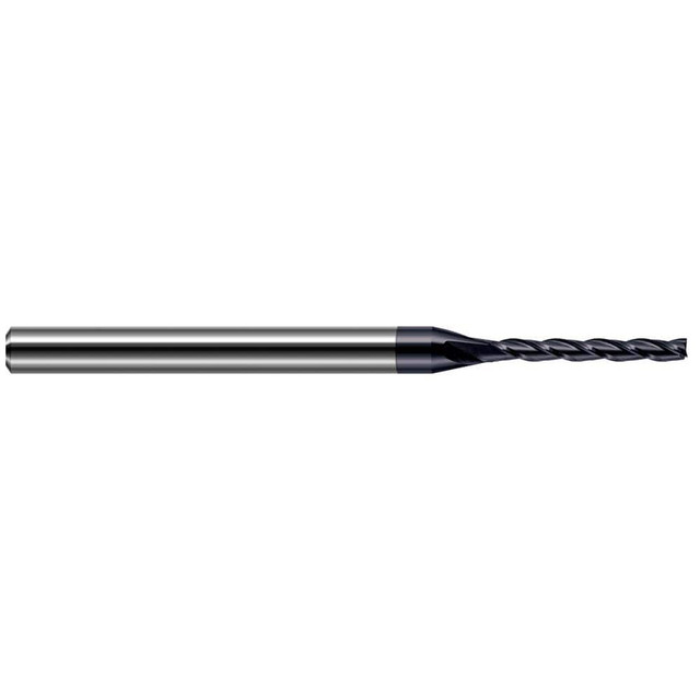 Harvey Tool 897920-C3 Square End Mill: 1/64'' Dia, 9/64'' LOC, 1/8'' Shank Dia, 2-1/2'' OAL, 3 Flutes, Solid Carbide