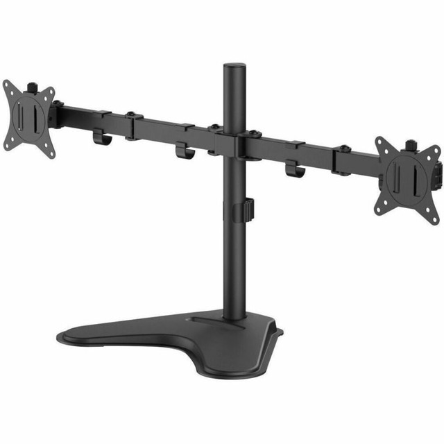 SIIG, INC. CE-MT1U12-S1 SIIG Articulated Freestanding Dual Monitor Desk Stand - 13in-27in - Up to 27in Screen Support - 34 lb Load Capacity - 18.30in Height x 28.50in Width x 12.40in Depth - Freestanding, Desktop - Steel - Black SIIG, INC. CE-MT1U12-S1 SIIG Articulated Freestanding Dual Monitor Desk Stand - 13in-27in - Up to 27in Screen Support - 34 lb Load Capacity - 18.30in Height x 28.50in Width x 12.40in Depth - Freestanding, Desktop - Steel - Black